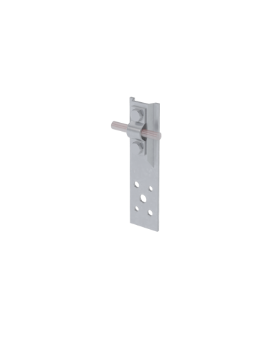 Прямой держатель болтовой для прутка Ø 5-10 мм H60 мм КМ-Профиль (DBP-H60-D5-10) в Таганроге Монтажные материалы Pintop.ru