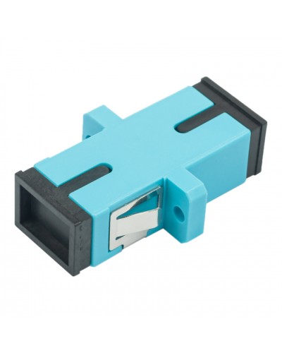 Адаптер оптический проходной SC-SC, OM3, симплекс (simplex), бирюзовый Datarex DR-540023 в Таганроге Коммутационные изделия Pintop.ru