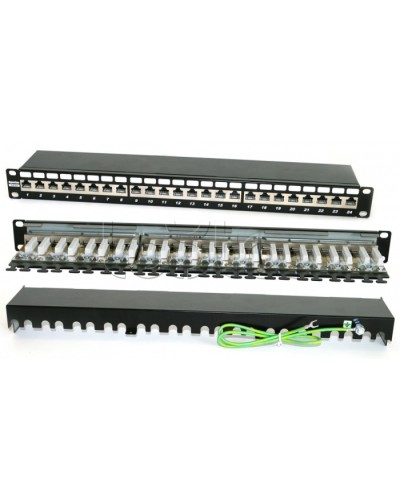 Патч-панель Hyperline PP2-19-24-8P8C-C6A-SH-110D в Таганроге Патч панель Pintop.ru