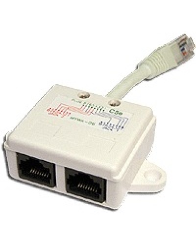 Y-адаптер 1 телефонный и 1 компьютерный порт TWT TWT-Y-E2-U2 в Таганроге Проходные адаптеры Pintop.ru