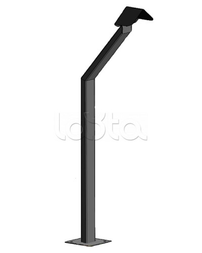 Стойка кнопки выхода Аякс наклонная исп.00 (на асфальт), черная Магнито-контакт в Таганроге Дополнительное оборудование для ОПС Pintop.ru