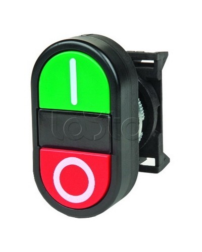 Кнопка двойная плоская, черная DKC ABFTM в Таганроге Кнопки выхода Pintop.ru