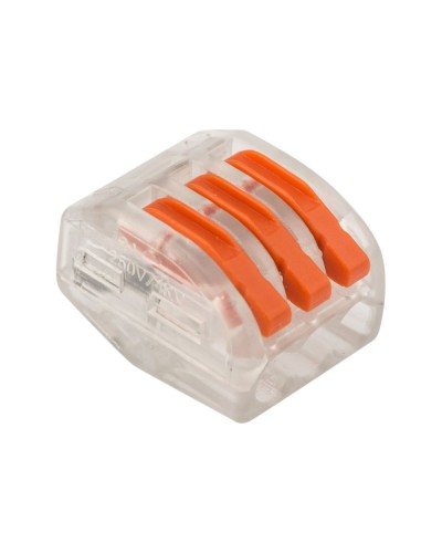 Универсальная многоразовая 3-проводная клемма (50шт/уп) REXANT (07-5253-1) в Таганроге Клеммные колодки Pintop.ru