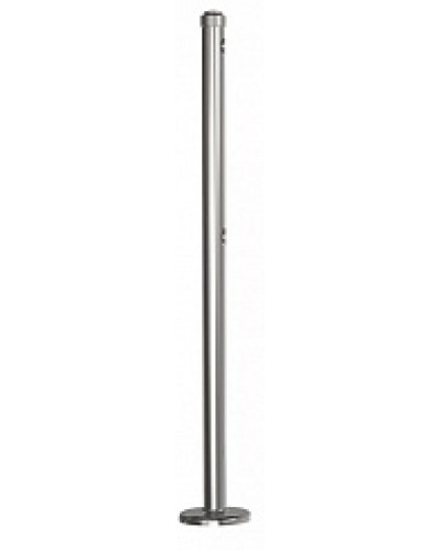 Стойка стационарная хромированная Ростов-Дон ОБ1/0-0 ХРОМ в Таганроге Ограждения Pintop.ru