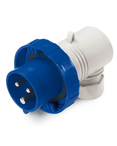 Вилка кабельная угловая IP67 16А 2P+E 230В DKC DIS2261633 в Таганроге Аксессуары для стоек и шкафов Pintop.ru