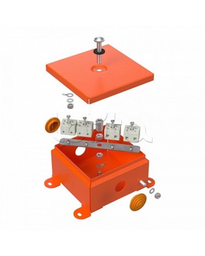 Коробка металлическая огнестойкая 70-0360-FR6.0-8 Е15-Е120 110х110х65 Промрукав (70-0360-FR6.0-8) в Таганроге Огнестойкие кабельные линии Pintop.ru