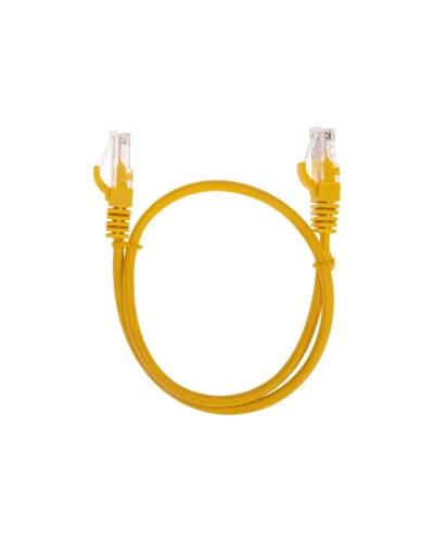 Патч-корд U/UTP, CAT 5e, RJ45-RJ45, 26AWG, LSZH, желтый, 0,5м REXANT 02-0105-05 в Таганроге Патчкорды (медные) Pintop.ru