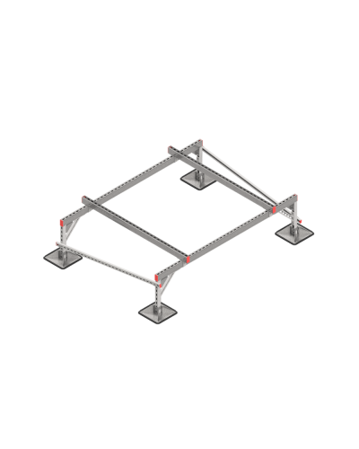 Опорная конструкция для установки оборудования TECHNORAPTOR STEELFOOT 2000х1500 тип 2 КМ-профиль (KM-TR-STF-SSEI-2000-1500-2) в Таганроге Системы видеонаблюдения Pintop.ru
