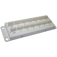 Коммутационная телефонная панель, параллельное подключение 2х6 LANMASTER LAN-HCS-PPT2X6