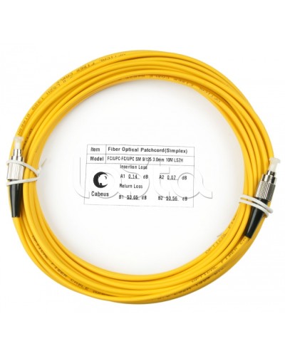 Шнур оптический simplex FC-FC 9/125 SM 15 м LSZH Cabeus FOP(s)-9-FC-FC-15M в Таганроге Патч-корды оптические Pintop.ru