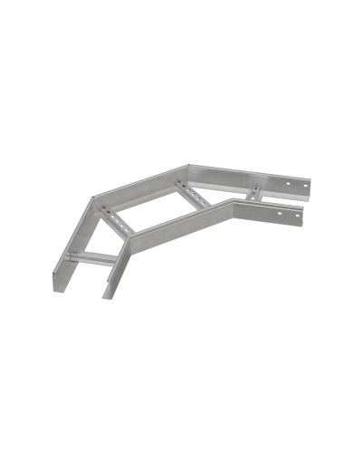 Угол лестничный горизонтальный 90 гр. 80х400х1,2 мм INOX304 N КМ-Профиль (LGL90-80-400-1.2 INOX304 N) в Таганроге Аксессуары для лотков Pintop.ru