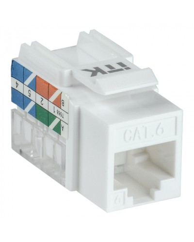 Модуль Keystone Jack кат.5E UTP 110 IDC 90град ITK CS1-1C5EU-11 в Таганроге Модули Keystone Pintop.ru