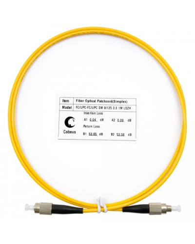 Шнур оптический simplex FC-FC 9/125 SM 1,5 м LSZH Cabeus FOP(s)-9-FC-FC-1,5M в Таганроге Патч-корды оптические Pintop.ru