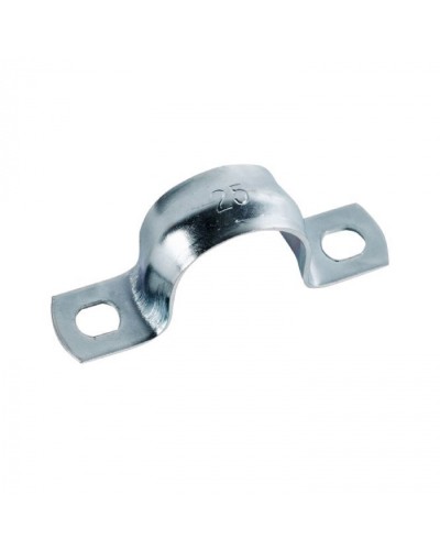 Скоба оцинк. с двумя отверстиями, для трубы D25мм (5шт) Экопласт (43625-5) - Скоба оцинкованная с двумя отверстиями, для трубы D25мм (5шт) Экопласт в Таганроге Держатели, клипсы, скобы Pintop.ru