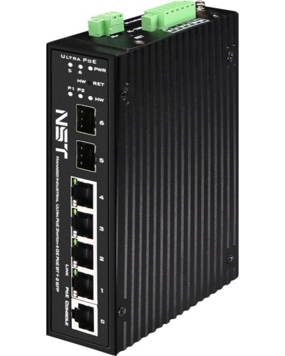 Промышленный управляемый (L2+) HiPoE коммутатор NST NS-SW-4G2G-PL/IM в Таганроге Коммутаторы Pintop.ru
