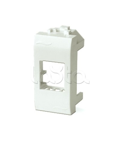 Адаптер для информационных разъемов Systimax, белый, 1мод. DKC 76609B в Таганроге Аксессуары для стоек и шкафов Pintop.ru