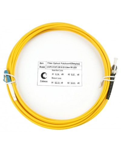 Шнур оптический simplex LC-ST 9/125 sm 7м LSZH Cabeus FOP(s)-9-LC-ST-7m в Таганроге Патч-корды оптические Pintop.ru
