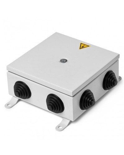 Коробка монтажная огнестойкая металлическая герметичная КМОМГ (12к х 2,5мм) 200х200х60 IP 66 (6 вводов) ПожТехКабель (076-504) в Таганроге Распределительные коробки Pintop.ru