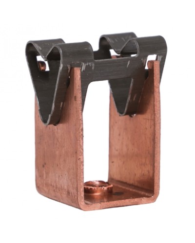 Держатель токоотвода металлический 35мм, L=20мм, Ni/Сu EKF PROxima (lp-d2115-20-cu) в Таганроге Электротехническое оборудование Pintop.ru