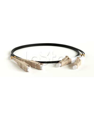 Патч-корд волоконно-оптический Hyperline FC-D2-50-LC/PR-LC/PR-H-2M-LSZH-BK в Таганроге Патч-корды оптические Pintop.ru