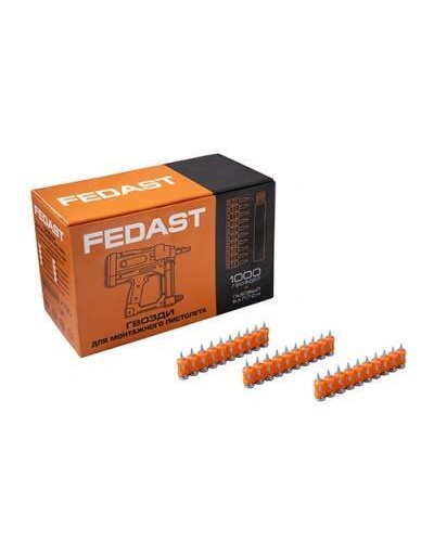 Гвозди 3,0*16 мм для монтажного пистолета с кованым наконечником (1000 шт/уп) FEDAST (fd3016mgbp) в Таганроге Крепеж: Дюбели, шурупы, саморезы Pintop.ru