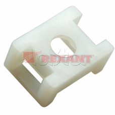 Площадка для крепления стяжки 22.2x16мм БЕЛАЯ 100 шт (10шт/уп) REXANT 07-2102