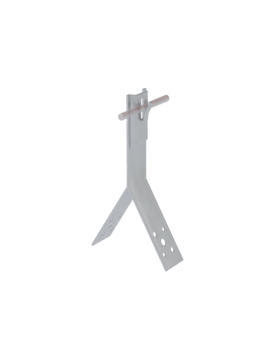 Коньковый держатель зажимной для прутка Ø 5-8 мм H80 мм CU КМ-Профиль (KDZ-H80-D5-8 CU) в Таганроге Монтажные материалы Pintop.ru