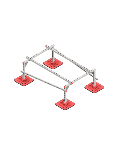 Опорная конструкция для установки оборудования TECHNORAPTOR FOOT 1000х1500 КМ-профиль (KM-TR-F-SSEI-1000-1500) в Таганроге Системы видеонаблюдения Pintop.ru