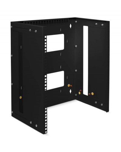 Кронштейн настенный 19 12U, цвет черный Cabeus NC-12U-BK в Таганроге Аксессуары для стоек и шкафов Pintop.ru