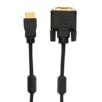 Шнур HDMI - DVI-D gold 5 м с фильтрами (5шт/уп) REXANT 17-6306