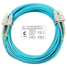 Шнур оптический duplex SC-SC 50/125 mm OM3 20м LSZH Cabeus FOP-50-SC-SC-20m