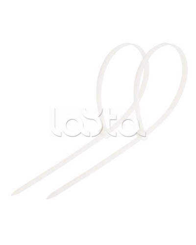 Стяжка нейлоновая неоткрывающаяся, безгалогенная (halogen free) 300x3.6мм, белая (100 шт) в Таганроге Стяжки-хомуты Pintop.ru