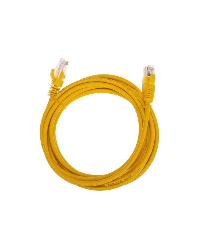 Патч-корд U/UTP, CAT 5e, RJ45-RJ45, 26AWG, LSZH, желтый, 3м REXANT 02-0105-3 в Таганроге Патчкорды (медные) Pintop.ru
