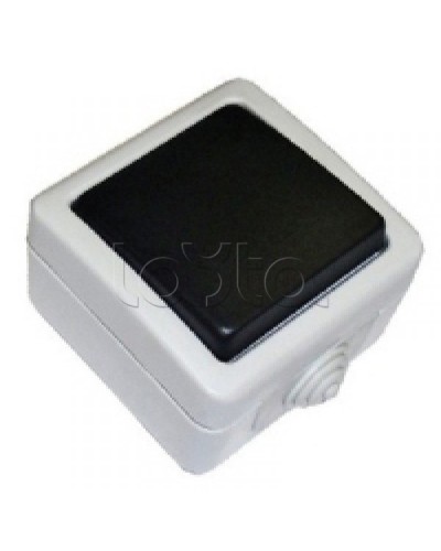 Экопласт EF600SW Переключатель одноклавишный с 2 мест с индикатором (сх.6L),10A (сер.) в Таганроге Розетки компьютерные и телефонные Pintop.ru