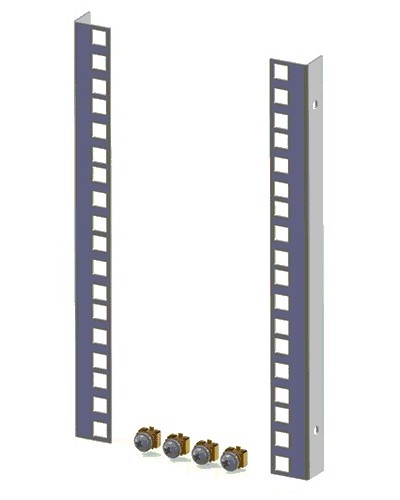 Направляющие для шкафов 18U (2 шт/уп.) TLK TLK-VNI-18U-2 в Таганроге Аксессуары для стоек и шкафов Pintop.ru