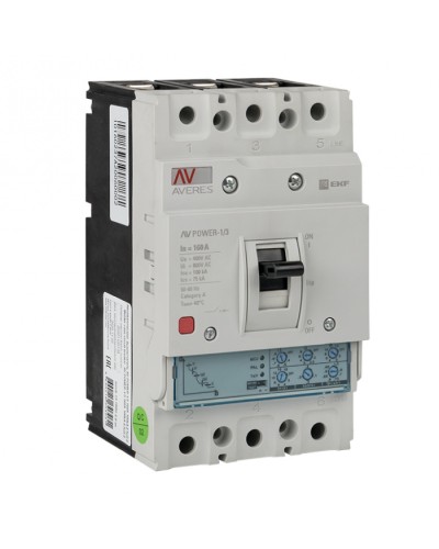 Автоматический выключатель AV POWER-1/3 160А 100kA ETU2.0 EKF AVERES (mccb-13-160H-2.0-av) в Таганроге Электротехническое оборудование Pintop.ru