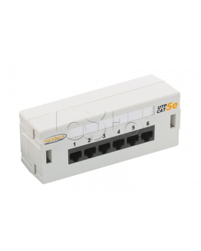 Патч-панель 19, 6xRJ45NIKOMAX (NMC-WP06UD2-GY) в Таганроге Патч панель Pintop.ru