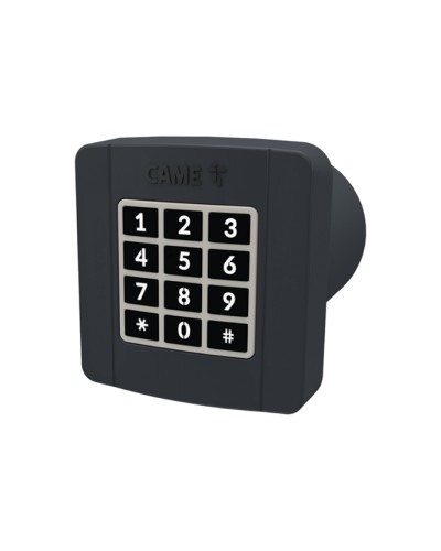 Проводная встраиваемая кодонаборная клавиатура Came 806SL-0290 - SELT2BDG, подключаемая к шине CXN, 12 кнопок, синяя подсветка, RAL7024 в Таганроге Запчасти для шлагбаумов и автоматики Pintop.ru