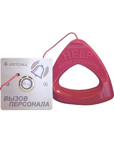 Проводная влагозащищенная кнопка со шнуром Getcall GC-0423B1 в Таганроге Дополнительное оборудование для СКУД Pintop.ru