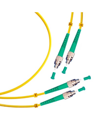 Шнур оптический duplex FC/APC-FC/APC 9/125 sm 1м LSZH Cabeus FOP(d)-9-FC/APC-FC/APC-1m в Таганроге Патч-корды оптические Pintop.ru