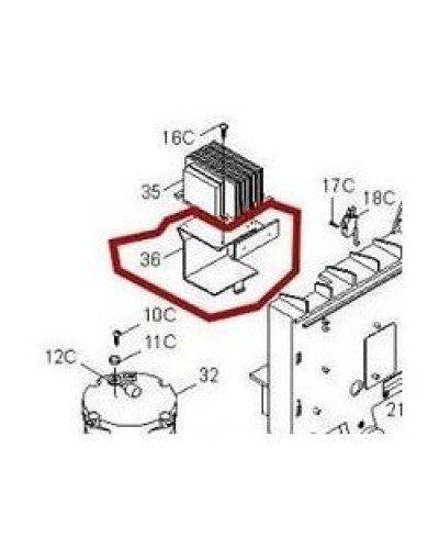 Кронштейн крепления аккумуляторов BX-P Came 119RIBX036 в Таганроге Запчасти для шлагбаумов и автоматики Pintop.ru
