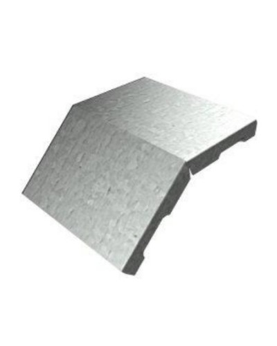 Крышка угла вертикального внешнего 45° 100х15 (0,7) для лестничного лотка ПожТехКабель (651-200) в Таганроге Кабельные лотки Pintop.ru