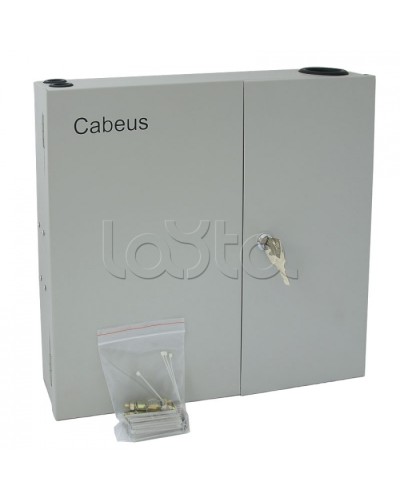 Бокс оптический настенный 19 на 16 SC/2xLC портов Cabeus FO-WL-16SC-K в Таганроге Кросс оптический Pintop.ru