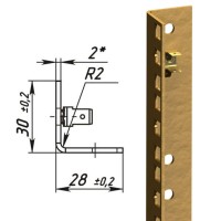 Направляющие L-образные для шкафов 42U (2 шт/уп.) TLK TLK-VNS2-L-42U