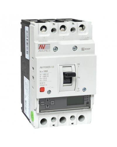 Автоматический выключатель AV POWER-1/3 100А 50kA ETU6.0 EKF (mccb-13-100-6.0-av) в Таганроге Электротехническое оборудование Pintop.ru