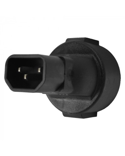 Адаптер переходной, розетка Schuko - вилка C14, 220В, 10А, черный LANMASTER (LAN-PPS/14-BK) в Таганроге Проходные адаптеры и розетки оптические Pintop.ru