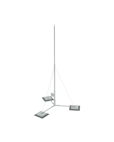 Вольностоящая молниеприемная мачта составная H2,5 м HD КМ-Профиль (VMR-H2.5 HD) в Таганроге Монтажные материалы Pintop.ru
