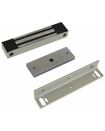 Замок электромагнитный влагозащищенный AccordTec ML-100K (белый) с уголком в Таганроге Электромагнитные замки Pintop.ru