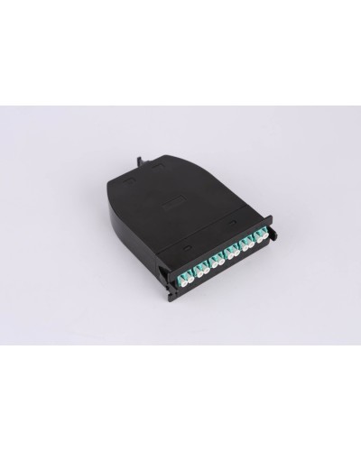 MPO кассета OM3, 12xLC, тип B, низкие потери, черная LANMASTER LAN-MCSB-1M-12LC/OM3 в Таганроге Коннекторы Pintop.ru