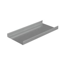 Лоток неперфорированный 80х500х1,0 L2000 мм "Стандарт ПЛЮС" INOX304 КМ-Профиль (LNEplus80-500-1.0-2000 INOX304)